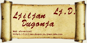 Ljiljan Dugonja vizit kartica
